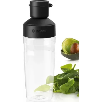 Bosch MMZV0BT1 Botella ToGo 500 ml Tritan negro/transparente para batidora VitaPower