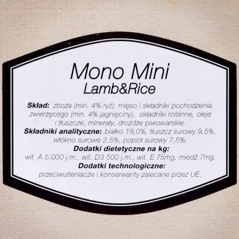 Bosch Mono Mini cordero y arroz alimento húmedo para perros 0,9 kg