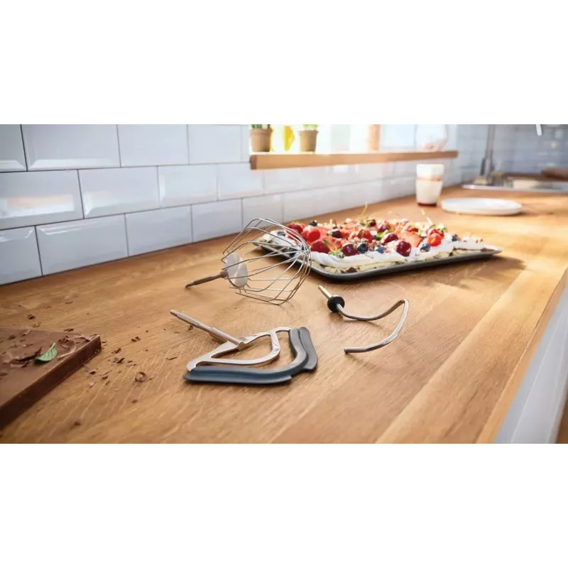 Bosch MUM58359 Robot de cocina rojo rubí/plata 1000W 3,9L bol de acero inoxidable