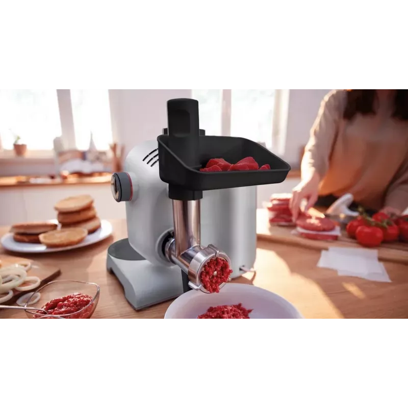 Bosch MUM58359 Robot de cocina rojo rubí/plata 1000W 3,9L bol de acero inoxidable
