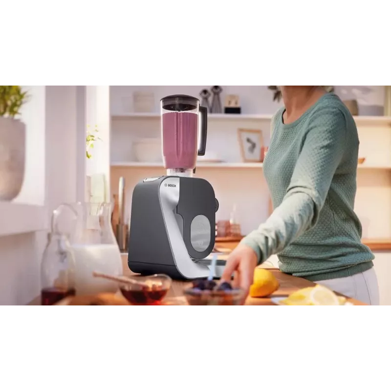 Bosch MUM58359 Robot de cocina rojo rubí/plata 1000W 3,9L bol de acero inoxidable