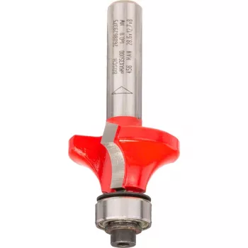 Bosch Power Tools Expert para madera Fresa de redondear, Radio 7,9 mm, Vástago 8 mm, dos cortes, con rodamiento