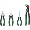 Bosch Powertools Set de 4 alicates 1600A02W7K con alicate combinado, alicate de corte, alicate de punta y alicate de bomba de agua, Verde/Negro