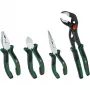 Bosch Powertools Set de 4 alicates 1600A02W7K con alicate combinado, alicate de corte, alicate de punta y alicate de bomba de agua, Verde/Negro