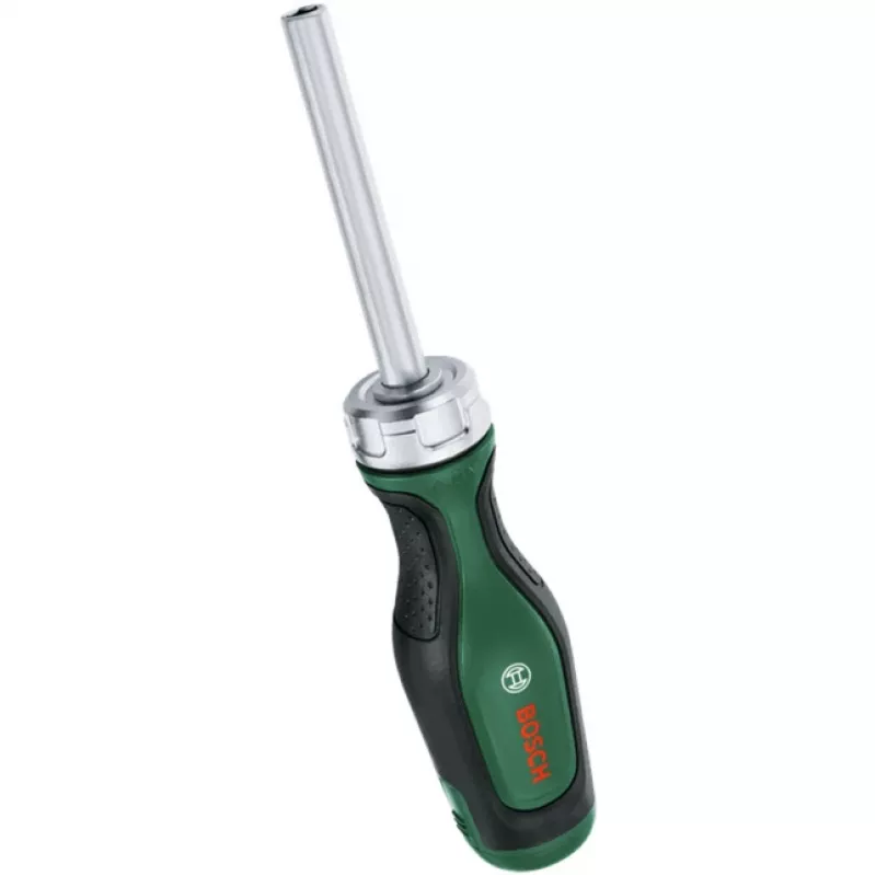 Bosch PowerTools Set de destornillador de carraca con puntas, 13 piezas, par hasta 50 Nm, verde/negro (1600A032V0)