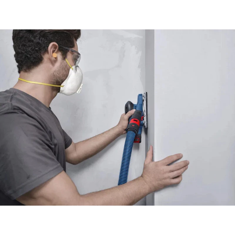 BOSCH POWERTOOLS lijadora excéntrica a batería GSS 18V-18 Professional Solo, 18 V (azul/negro, sin batería ni cargador, en L-BOXX)