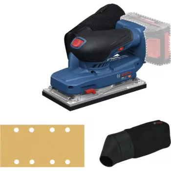 BOSCH POWERTOOLS lijadora excéntrica a batería GSS 18V-18 Professional Solo, 18 V (azul/negro, sin batería ni cargador, en L-BOXX)