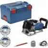 BOSCH PowerTools Fresadora de ranuras a batería GNF 18V-40 Professional Solo, 18 voltios (Azul/Negro, sin batería ni cargador, en L-BOXX)