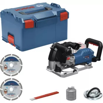 BOSCH PowerTools Fresadora de ranuras a batería GNF 18V-40 Professional Solo, 18 voltios (Azul/Negro, sin batería ni cargador, en L-BOXX)