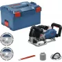 BOSCH PowerTools Fresadora de ranuras a batería GNF 18V-40 Professional Solo, 18 voltios (Azul/Negro, sin batería ni cargador, en L-BOXX)