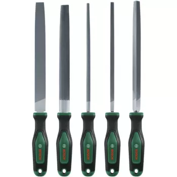 Juego de 5 limas Bosch, 200 mm, verde/negro