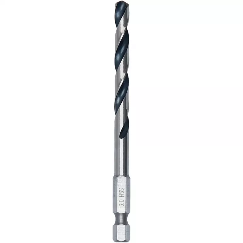 Bosch PowerTools broca helicoidal HSS PointTeQ Hex, 6 mm, 10 uds., longitud de trabajo 57 mm