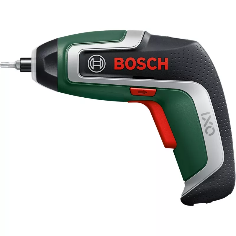 BOSCH Powertools IXO 7 Anniversary Set 3,6V Atornillador a batería (Verde/Negro, Li-Ion 2,0Ah, juego de puntas, bolas de semillas, caja)