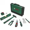 BOSCH Powertools set universal de herramientas manuales, 25 piezas (verde, con bolsa de herramientas)