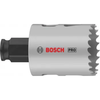 Bosch PRO MultiMaterial PC Plus Sierra de corona 57mm con PowerChange, 44mm de longitud de trabajo, con plaquitas de carburo 2608594392