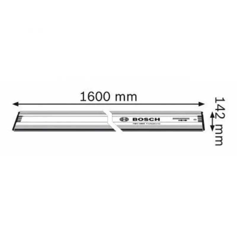 Bosch Professional FSN RA 32 1600 guía de corte, 1600 mm, aluminio