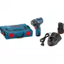 Bosch Professional GDS 12V-115 atornillador de impacto a batería con 2 baterías de litio de 3,0 Ah, L-BOXX