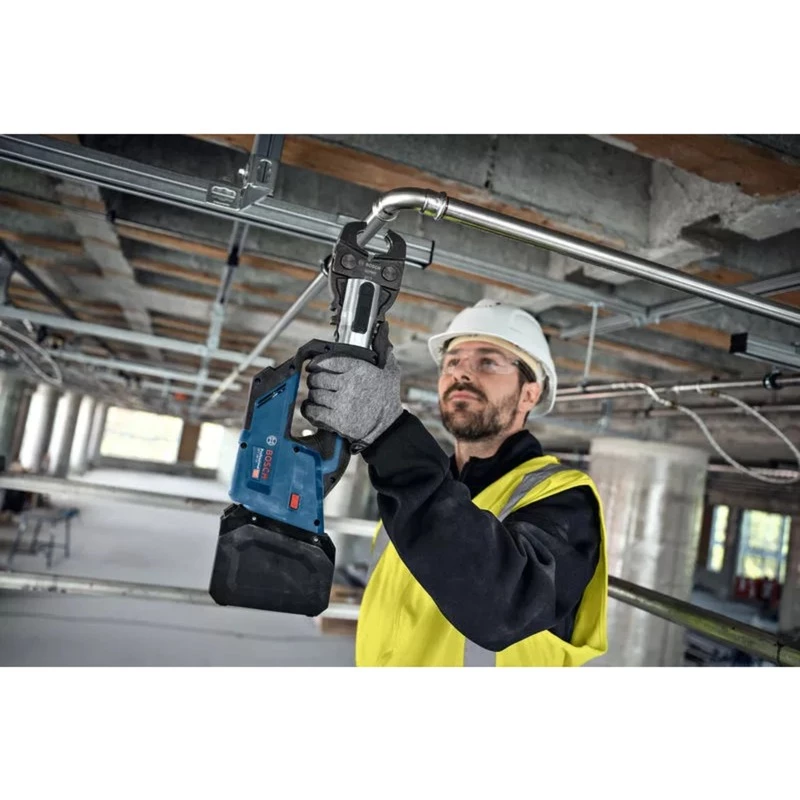 Bosch Professional GPT 18V-19 prensadora a batería 18V Solo Kit SV (3 mordazas de prensar SV compactas, L-BOXX, sin batería/cargador)