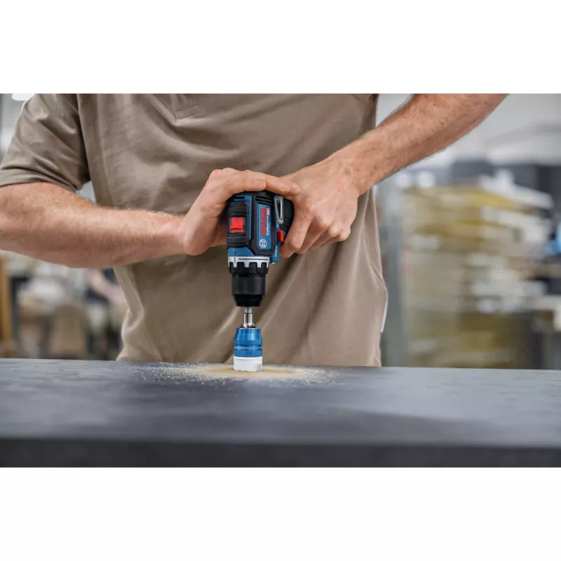 Atornillador-taladro a batería Bosch Professional GSR 12V-32 (12V, 2x 2,0 Ah Li-Ion, set de 36 accesorios, bolsa de herramientas, azul/negro)