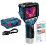 Bosch Professional GTC 600 C Cámara termográfica con Click&Go, -20 a 600°C, 9 Hz, resolución IR 256x192, pantalla 3,5