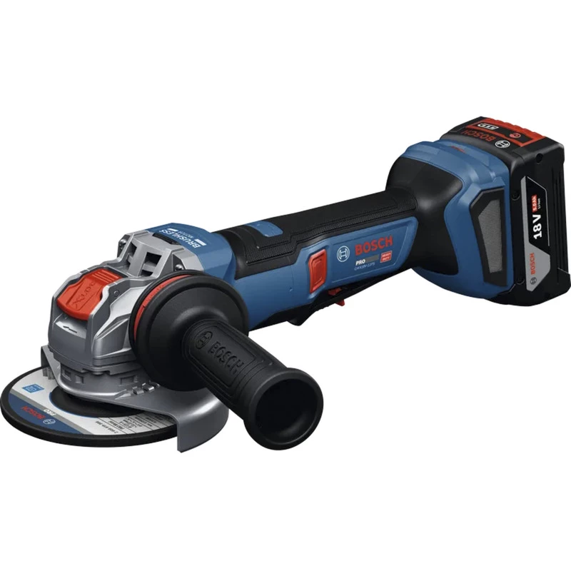 Bosch Professional GWX 18V-11PS amoladora angular a batería solo, 18V, 125mm, X-LOCK, azul/negro, sin batería ni cargador
