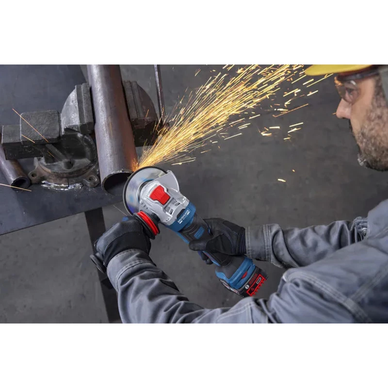 Bosch Professional GWX 18V-11PS amoladora angular a batería solo, 18V, 125mm, X-LOCK, azul/negro, sin batería ni cargador