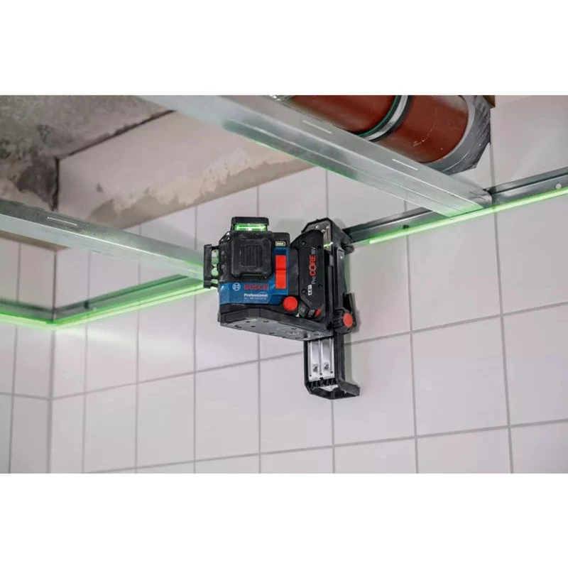 Bosch Professional Soporte de montaje DK 20 (Negro, para láser de líneas GLL 18V-120-33 CG y soporte LB 10)