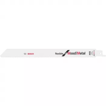 Hoja de sierra sable bimetal Bosch S 1122 HF Progressor para madera y metal (225 mm, 6/10 TPI, 1 unidad)