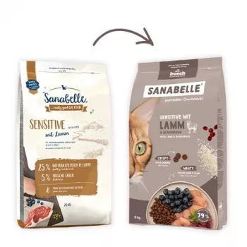 BOSCH Sanabelle Sensitive with Lamb - Alimento seco para gatos - 2kg