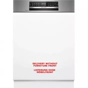 BOSCH SMI6ECS12E Serie 6 lavavajillas semiintegrado (acero inoxidable cepillado, 60 cm, Home Connect)