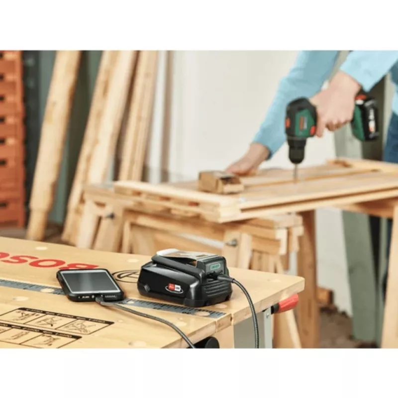 Bosch UniUSB 18V-15 cargador para baterías POWER FOR ALL de 18V con conexión USB-C (1600A02WS1)