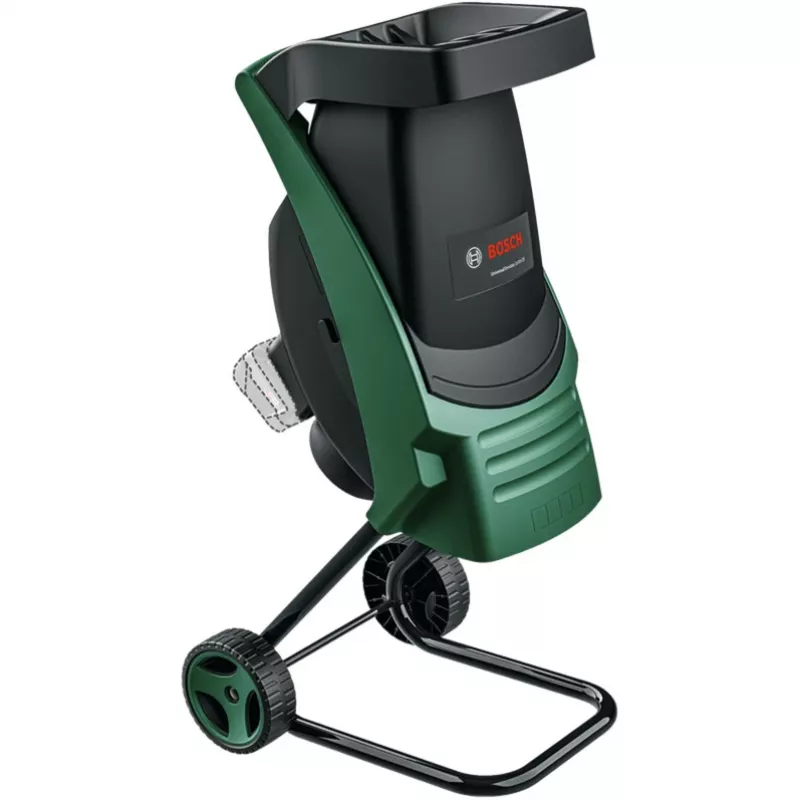 Bosch UniversalShredder Solo Biotrituradora de jardín a batería, 36V (2x18V), ramas de 40 mm, caja de recogida de 50 L, verde/negro, máquina sin batería (06008E0001)