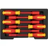 Bosch Juego de destornilladores aislados VDE 1600A02NF3, 7 piezas, plano/Phillips/Pozidriv, 1000V, IEC 60900