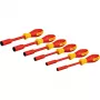 Bosch Juego de destornilladores aislados VDE 1600A02NF3, 7 piezas, plano/Phillips/Pozidriv, 1000V, IEC 60900