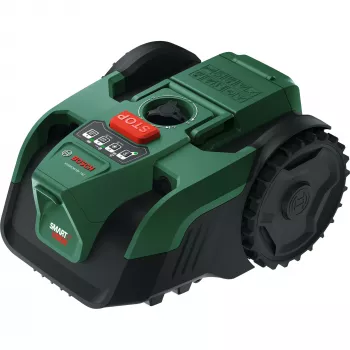 BOSCH VisiMow 18V-100 Robot cortacésped (verde/negro, 1x 4,0 Ah batería de Li-Ion, POWER FOR ALL ALLIANCE)