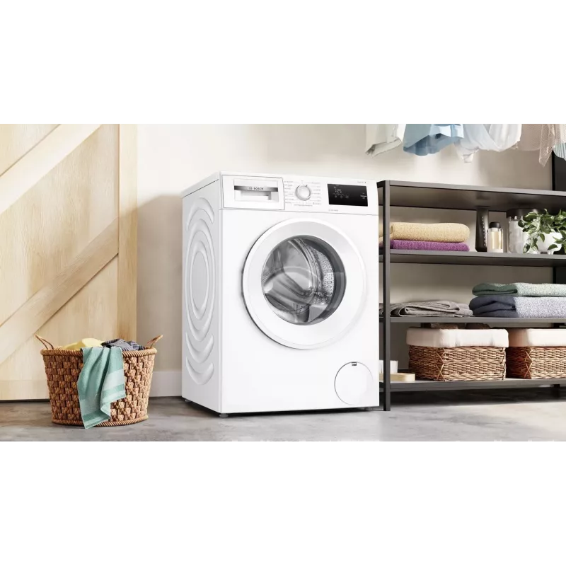 Bosch WAN2408LSN lavadora de carga frontal independiente, 8 kg, 1200 rpm, clase energética C, blanca