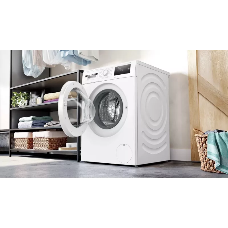 Bosch WAN2408LSN lavadora de carga frontal independiente, 8 kg, 1200 rpm, clase energética C, blanca