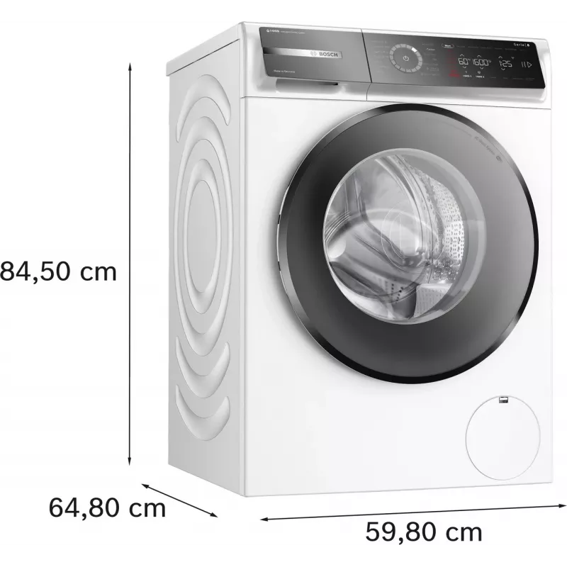 Bosch WGB266A0SN lavadora de carga frontal, 10 kg, 1600 rpm, clase energética A, blanca