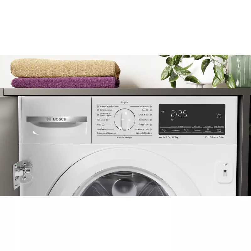 BOSCH WKD28490 Serie 6 Lavadora-secadora integrable (Blanco)
