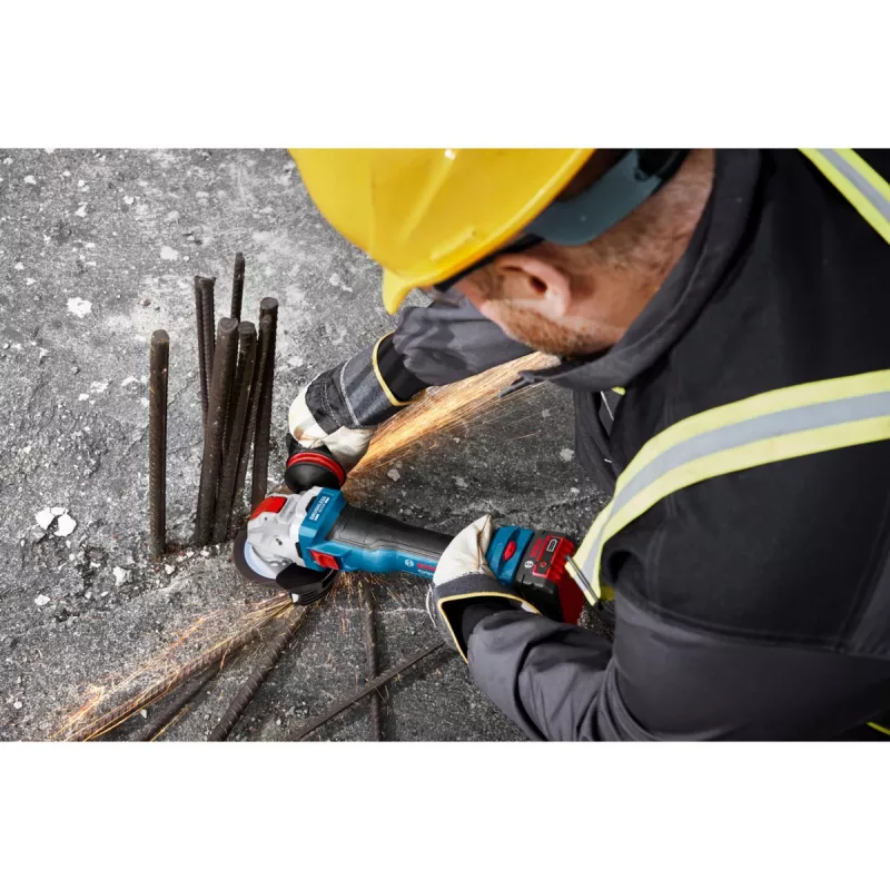 BOSCH X-LOCK amoladora angular a batería GWX 18V-11 S Professional Solo, 18V, 125mm, azul/negro, sin batería