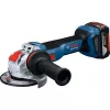 BOSCH X-LOCK amoladora angular a batería GWX 18V-11 S Professional Solo, 18V, 125mm, azul/negro, sin batería