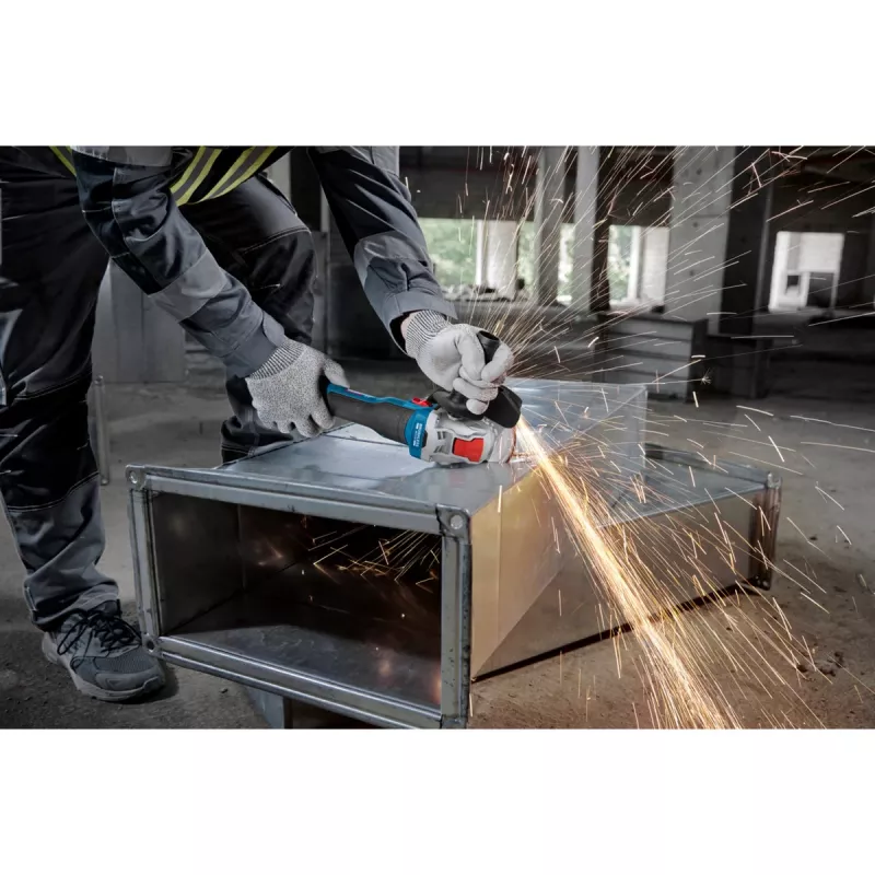 BOSCH X-LOCK Amoladora angular a batería GWX 18V-8 Professional Solo, 18V, Azul/Negro, 125 mm (sin batería)