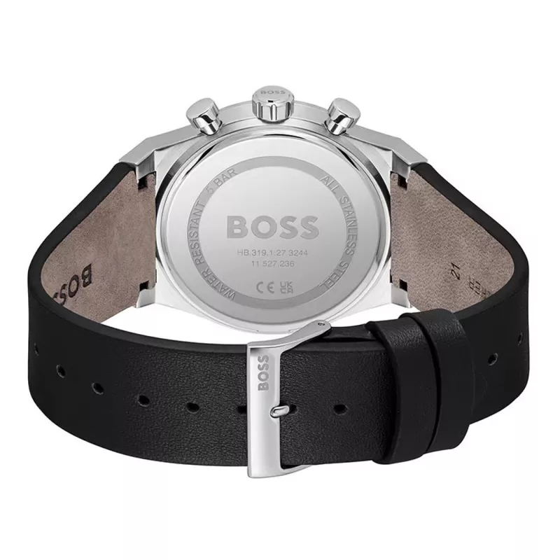BOSS Hero reloj cronógrafo de cuarzo de hombre 1514218 41mm acero inoxidable esfera azul