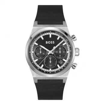 BOSS Hero reloj cronógrafo de cuarzo de hombre 1514218 41mm acero inoxidable esfera azul