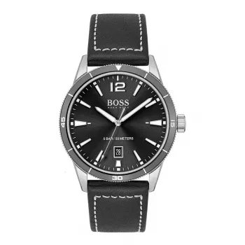 BOSS Reloj cronógrafo hombre Grand Prix 1513898 44mm esfera negra correa de piel