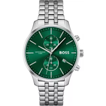 Reloj BOSS de hombre Skymaster cronógrafo 1513975 42mm acero inoxidable esfera azul