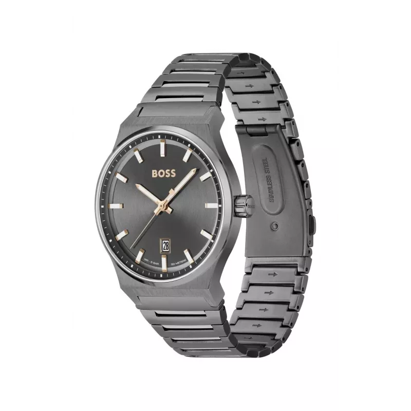 BOSS reloj cronógrafo de hombre Skymaster 1514078 41mm esfera azul acero inoxidable