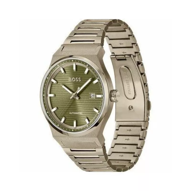 BOSS reloj cronógrafo de cuarzo de hombre Velocity 1514184 41mm acero inoxidable esfera negra