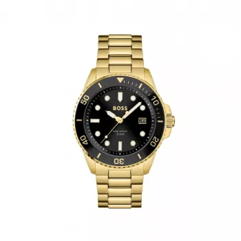 BOSS Reloj hombre 1513917 43 mm acero inoxidable esfera azul cronógrafo