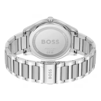 BOSS Reloj de hombre 1513979 Pilot Edition 43mm esfera azul piel marrón